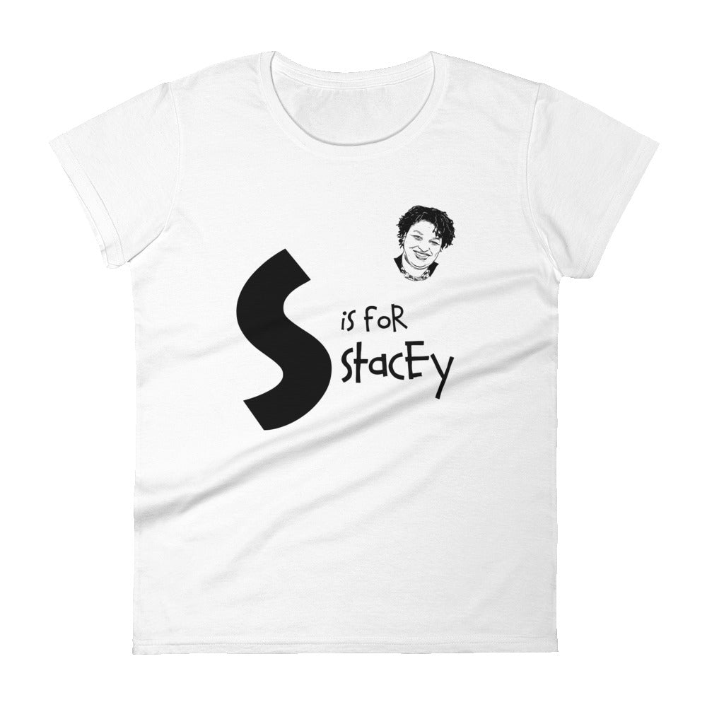 S is for Stacey Women's White  t-shirt