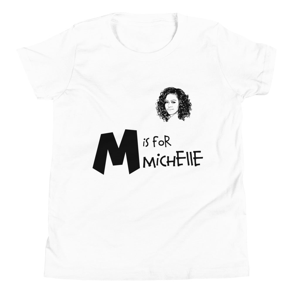 M is for Michelle Youth White T-Shirt