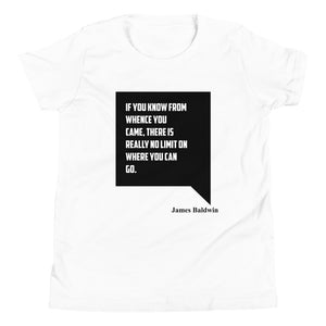 James Baldwin Youth White T-Shirt